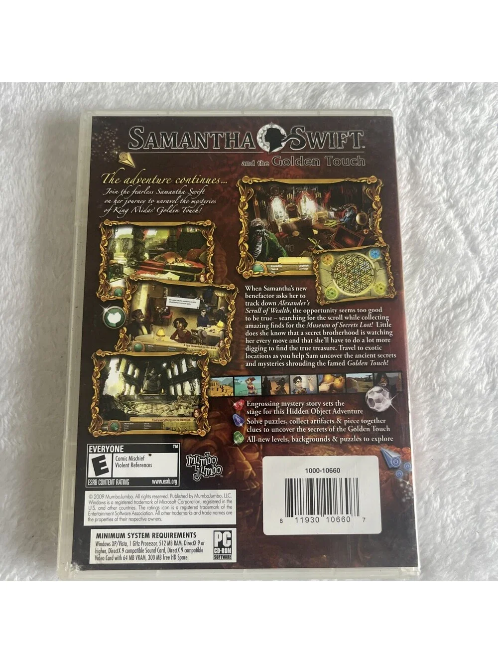 SAMANTHA SWIFT AND THE GOLDEN TOUCH PC CD-ROM Game MumboJumbo